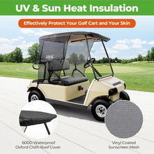 Load image into Gallery viewer, Golf Cart Sun Shade For EZGO TXT RXV &amp; Club Car Precedent DS, UV Heat Resistant Sunshade Curtain