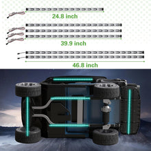 Load image into Gallery viewer, Golf Cart Underbody LED Light Strip Kit – RGB Underglow with Music Sync