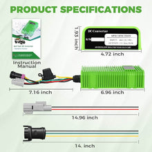 Load image into Gallery viewer, Golf Cart Voltage Reducer 36V/48V/72V to 12V – 25A Waterproof DC Converter