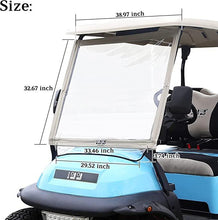 Load image into Gallery viewer, Golf Cart Windshield for Club Car, Portable Foldable PVC Clear Windshield