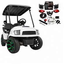 Load image into Gallery viewer, White MadJax Alpha body kit shown installed with light kit components
