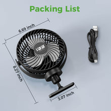 Load image into Gallery viewer, Magnetic Golf Cart Fan Battery Powered Portable Fan Universal for Various Scenarios