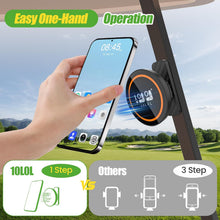 Load image into Gallery viewer, Magnetic Golf Cart Phone Holder - 360° Rotating Mount for iPhone &amp; Android
