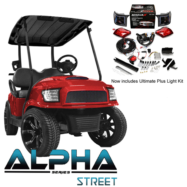 MadJax Alpha Club Car Precedent Street Body Kit – Red | 2004-Up — manufacturer photo 1