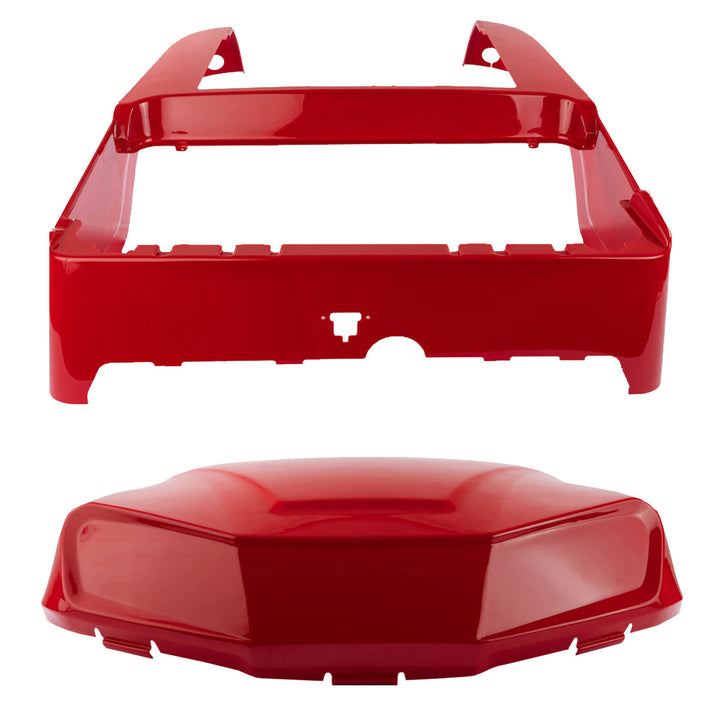 Nivel Club Car Tempo OEM-Style Racer Red Metallic Body Kit | 2018-Up — manufacturer photo 1