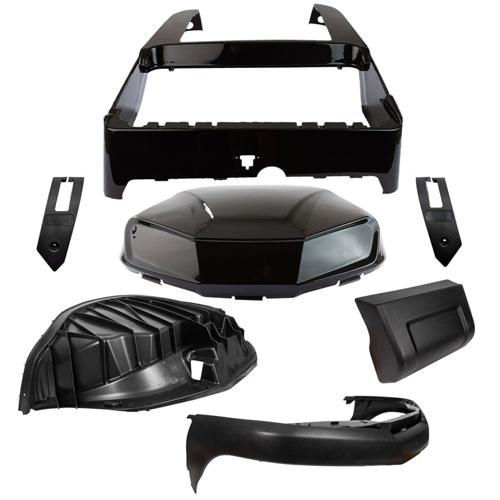 Nivel Club Car Precedent Body Conversion Kit – Black Metallic | 2004-Up — manufacturer photo 1