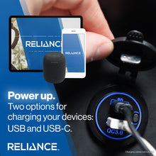 Load image into Gallery viewer, RELIANCE Dual USB / USB-C Fast Charger Socket – 12–24V — view 3