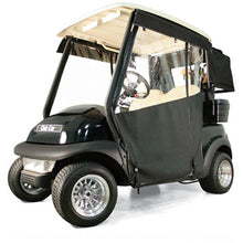 Load image into Gallery viewer, Club Car Precedent / Onward / Tempo - Red Dot Chameleon Black 2-Passenger Track Style Soft Enclosure