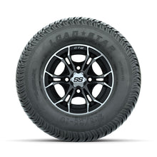 Load image into Gallery viewer, GTW 10″ Spyder Black/Machined Wheels &amp; 205/65-10 Load Star Tires – Set of 4 — additional view