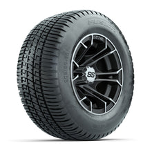 Load image into Gallery viewer, GTW 10″ Spyder Machined/Matte Gray Wheels &amp; 205/50-10 Fusion Tires – Set of 4