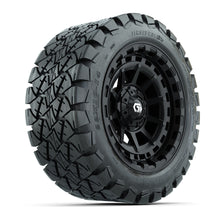 Load image into Gallery viewer, GTW 14″ Barricade Gloss Black Wheels &amp; 22x10-14 Timberwolf Tires – Set of 4