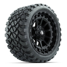 Load image into Gallery viewer, GTW 15″ Barricade Gloss Black Wheels &amp; 23x10-R15 Nomad Tires – Set of 4
