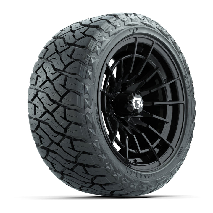 GTW 14″ Boost Gloss Black Wheels & 23x10.00-R14 Maverick Tires – Set of 4