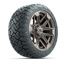 Load image into Gallery viewer, GTW 14″ Graffiti Satin Bronze/Black Wheels &amp; 23x10.00-R14 Maverick Tires – Set of 4