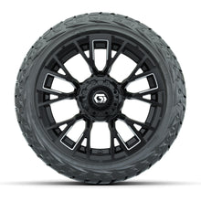 Load image into Gallery viewer, GTW 14″ Vandal Matte Black/Machined Wheels &amp; 23x10.00-R14 Maverick Tires – Set of 4 — additional view