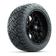 Load image into Gallery viewer, GTW 14″ Vortex Matte Black Wheels &amp; 23x10.00-R14 Maverick Tires – Set of 4