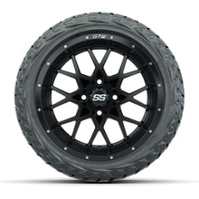 Load image into Gallery viewer, GTW 14″ Vortex Matte Black Wheels &amp; 23x10.00-R14 Maverick Tires – Set of 4 — additional view