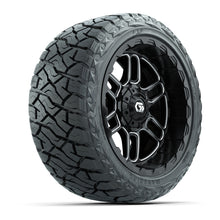Load image into Gallery viewer, GTW 14″ Titan Black/Machined Wheels &amp; 23x10.00-R14 Maverick Tires – Set of 4