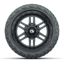 Load image into Gallery viewer, GTW 14″ Titan Black/Machined Wheels &amp; 23x10.00-R14 Maverick Tires – Set of 4 — additional view