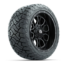 Load image into Gallery viewer, GTW 14″ Volt Black/Machined Wheels &amp; 23x10.00-R14 Maverick Tires – Set of 4
