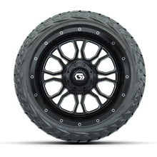 Load image into Gallery viewer, GTW 14″ Volt Black/Machined Wheels &amp; 23x10.00-R14 Maverick Tires – Set of 4 — additional view