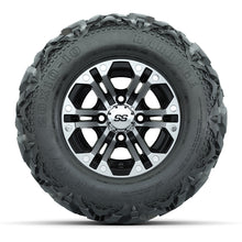Load image into Gallery viewer, GTW 10″ Specter Machined/Black Wheels &amp; 20x10x10 Barrage Tires – Set of 4 — additional view