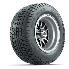 Load image into Gallery viewer, GTW 10″ Medusa Black/Machined Wheels &amp; 205/50-10 Kenda Pro Tour Tires – Set of 4