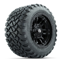Load image into Gallery viewer, GTW 12″ Shogun Gloss Black Wheels &amp; 22x11-R12 Nomad Tires – Set of 4