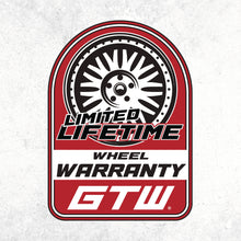 Load image into Gallery viewer, GTW 8″ Steel White Wheels &amp; 18x8.5-8 Hole-N-1 Tires – Set of 4 — additional view