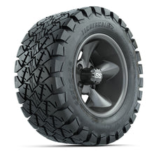 Load image into Gallery viewer, GTW 12″ Godfather Matte Gray Wheels &amp; 22x10-12 Timberwolf Tires – Set of 4