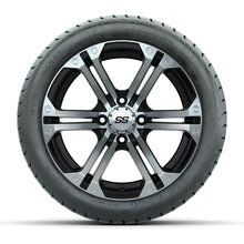Load image into Gallery viewer, GTW 14″ Specter Black/Machined Wheels &amp; 225/30-14 Mamba Tires – Set of 4 — additional view