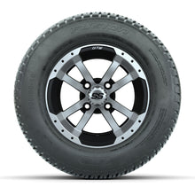 Load image into Gallery viewer, GTW 10″ Storm Trooper Black/Machined Wheels &amp; 205/50-10 Fusion Tires – Set of 4 — additional view