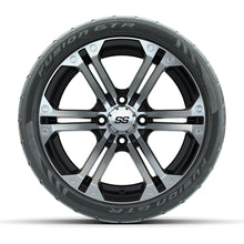 Load image into Gallery viewer, GTW 14″ Specter Black/Machined Wheels &amp; 205/40-R14 Fusion GTR Tires – Set of 4 — additional view
