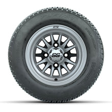 Load image into Gallery viewer, GTW 10″ Medusa Black/Machined Wheels &amp; 205/50-10 Fusion Tires – Set of 4 — additional view