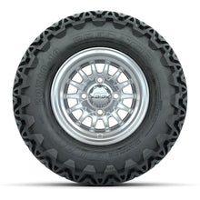 Load image into Gallery viewer, GTW 10″ Medusa Silver/Machined Wheels &amp; 20″ Predator Tires – Set of 4 — additional view