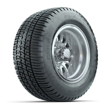 Load image into Gallery viewer, GTW 10″ Medusa Silver/Machined Wheels &amp; 205/50-10 Fusion Tires – Set of 4