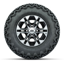 Load image into Gallery viewer, GTW 10″ Specter Black/Machined Wheels &amp; 20″ Predator Tires – Set of 4 — additional view