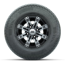Load image into Gallery viewer, GTW 10″ Tempest Machined/Black Wheels &amp; 205/65-10 Fusion Tires – Set of 4 — additional view