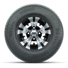Load image into Gallery viewer, GTW 10″ Vampire Machined/Black Wheels &amp; 205/65-10 Fusion Tires – Set of 4 — additional view
