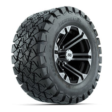 Load image into Gallery viewer, GTW 12″ Specter Black/Machined Wheels &amp; 22″ Timberwolf Tires – Set of 4