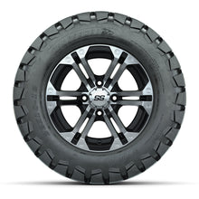 Load image into Gallery viewer, GTW 12″ Specter Black/Machined Wheels &amp; 22″ Timberwolf Tires – Set of 4 — additional view