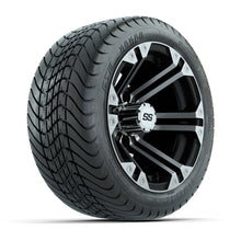 Load image into Gallery viewer, GTW 12″ Specter Black/Machined Wheels &amp; 215/35-12 Mamba Tires – Set of 4