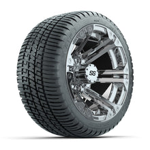 Load image into Gallery viewer, GTW 12″ Specter Chrome Wheels &amp; 205/30-12 Fusion Tires – Set of 4