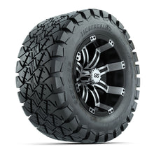 Load image into Gallery viewer, GTW 12″ Tempest Machined/Black Wheels &amp; 22″ Timberwolf Tires – Set of 4