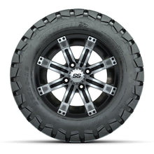 Load image into Gallery viewer, GTW 12″ Tempest Machined/Black Wheels &amp; 22″ Timberwolf Tires – Set of 4 — additional view