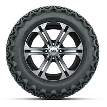 Load image into Gallery viewer, GTW 14″ Specter Black/Machined Wheels &amp; 23" Predator Tires – Set of 4 — additional view