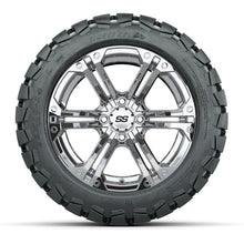 Load image into Gallery viewer, GTW 14″ Specter Chrome Wheels &amp; 22″ Timberwolf Tires – Set of 4 — additional view