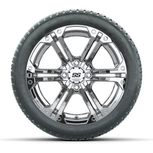 Load image into Gallery viewer, GTW 14″ Specter Chrome Wheels &amp; 205/30-14 Fusion Tires – Set of 4 — additional view