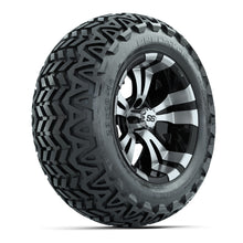 Load image into Gallery viewer, GTW 14″ Vampire Black/Machined Wheels &amp; 23″ Predator Tires – Set of 4