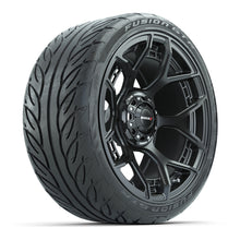 Load image into Gallery viewer, MadJax 15″ Evolution Flow Form Matte Black Wheels &amp; 215/40-R15 Fusion GTR Tires – Set of 4